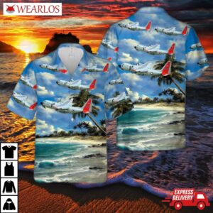 Us Air Force Lc-130 Hercules Skibird Hawaiian Shirt