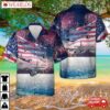 Us Air Force Lockheed Ac-130, 4th Of July Hawaiian Shirt