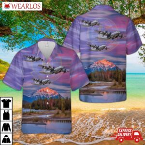 Us Air Force Lockheed Hc-130j Combat King Ii 71st Rescue Squadron Hawaiian Shirt