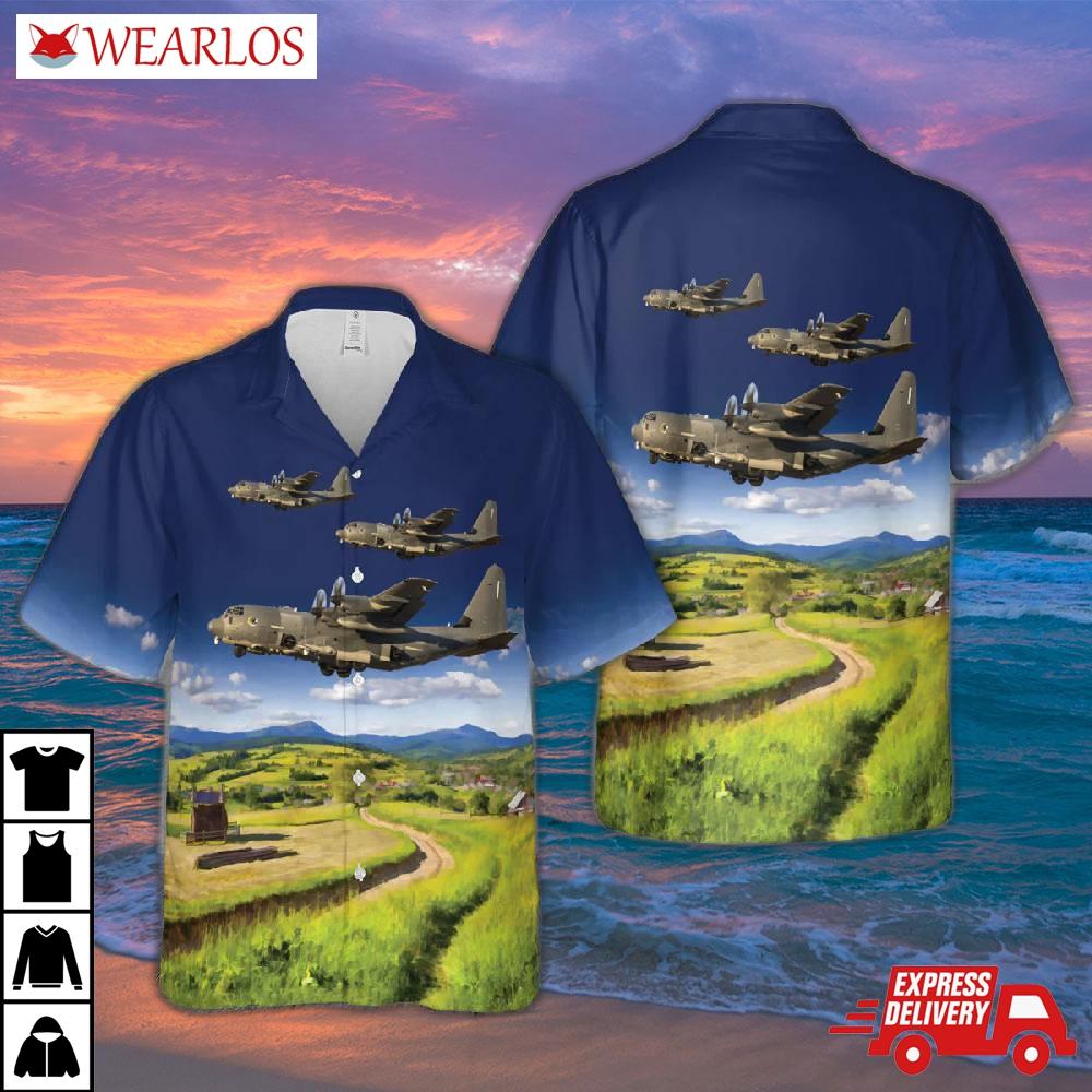Us Air Force Lockheed Martin Ac-130j Ghostrider (l-382/100) Hawaiian Shirt