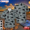 Us Air Force Lockheed Martin F-35 Lightning Ii Aircraft Silhouettes Hawaiian Shirt