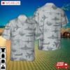 Us Air Force Ltv A-7 Corsair Ii Silhouette Hawaiian Shirt
