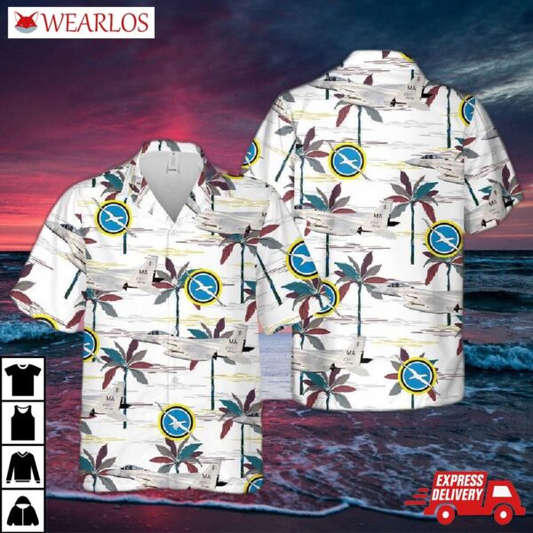 Us Air Force Massachusetts National Guard 101st Intelligence Squadron F-15c Eagles Hawaiian Shirt