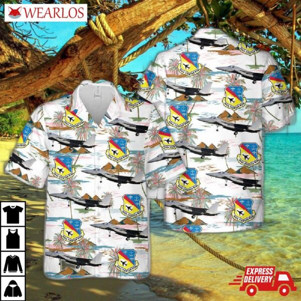 Us Air Force Massachusetts National Guard 104th Fighter Wing F-15c Eagle Hawaiian Shirt