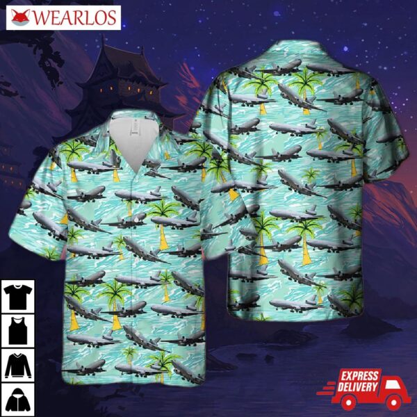 Us Air Force Mcdonnell Douglas Kc-10a Extender (dc-10-30cf) Hawaiian Shirt