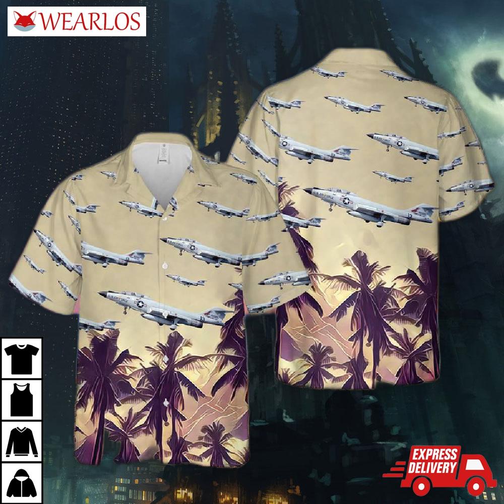 Us Air Force Mcdonnell F-101 Voodoo Hawaiian Shirt