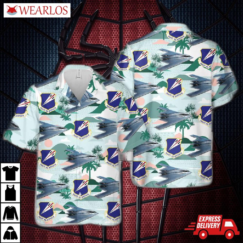 Us Air Force Missouri National Guard, 131st Bomb Wing B-2 Spirit Hawaiian Shirt