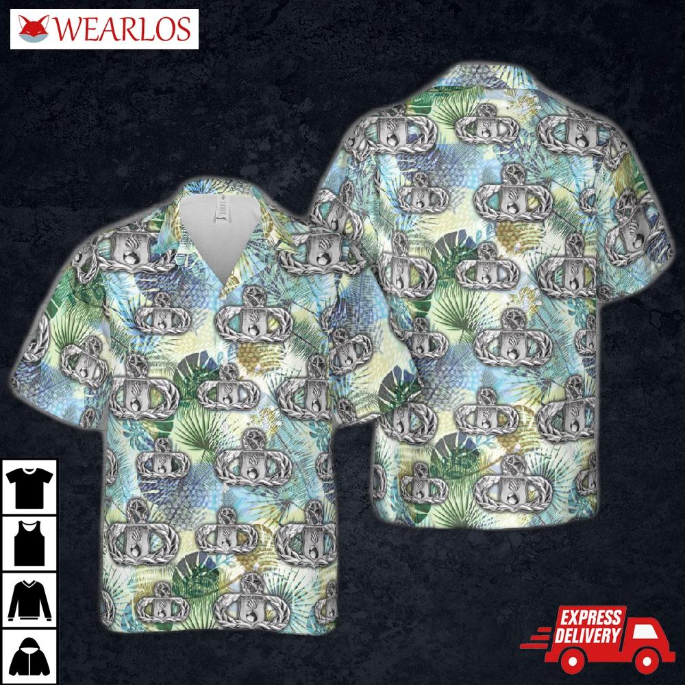 Us Air Force Munitions (ammo) Badge Master Hawaiian Shirt