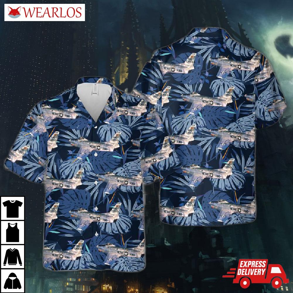 Us Air Force Nebraska National Guard North American F-86d-40-na Sabre 52-3653 Hawaiian Shirt