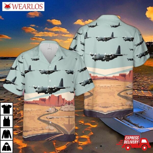 Us Air Force Nevada National Guard 152nd Airlift Wing C-130h Hercules Hawaiian Shirt