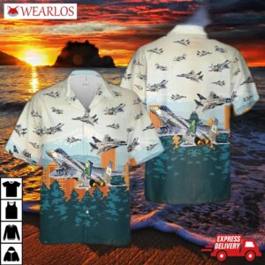 Us Air Force Oregon National Guard F-15 Eagle Hawaiian Shirt