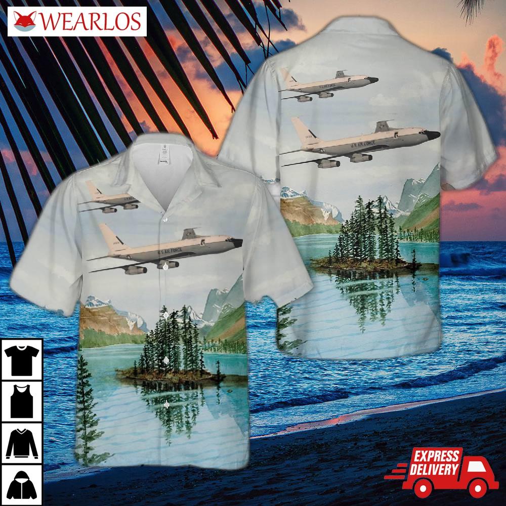 Us Air Force Rc-135x Cobra Eye Hawaiian Shirt