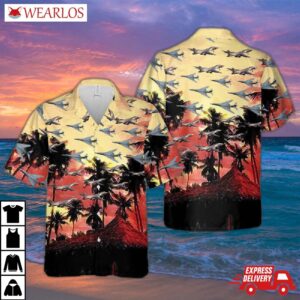Us Air Force Rockwell B-1 Lancer Hawaiian Shirt