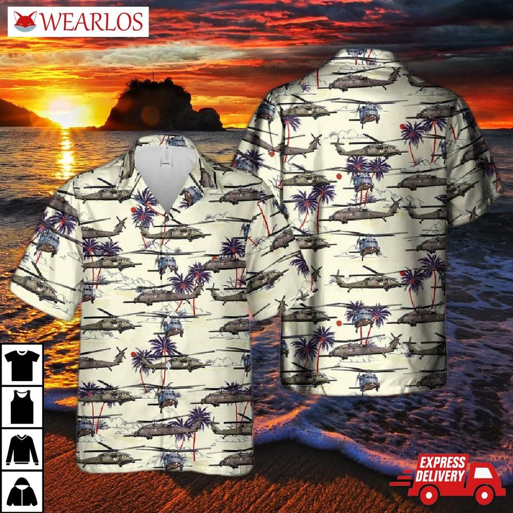Us Air Force Sikorsky Hh-60g Pave Hawk (s-70a) Hawaiian Shirt
