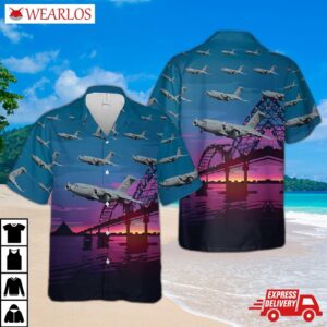 Us Air Force Tennessee National Guard Boeing C-17 Globemaster 3D Hawaiian Shirt