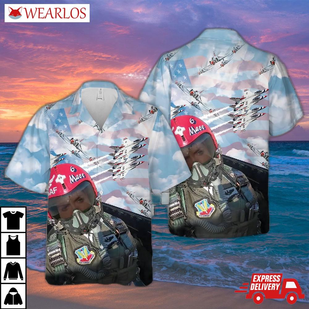 Us Air Force Thunderbirds 6 Hawaiian Shirt