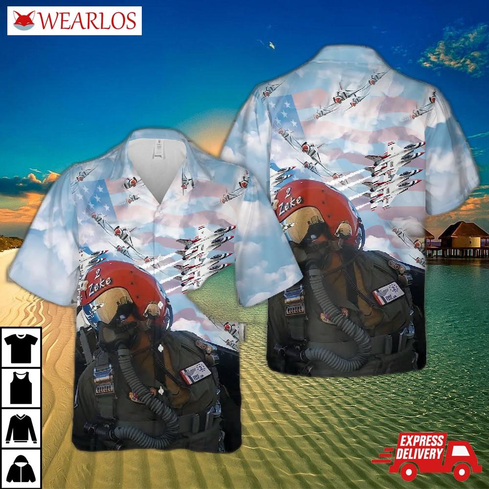 Us Air Force Thunderbirds Hawaiian Shirt