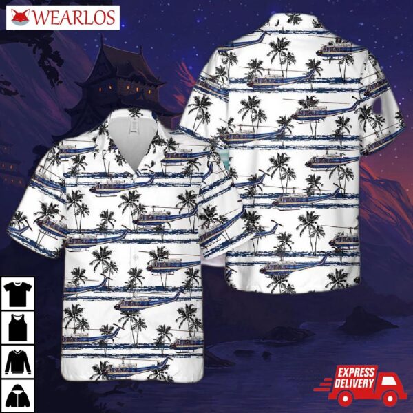 Us Air Force Uh-1n 1st Helicopter Hawaiian Shirt