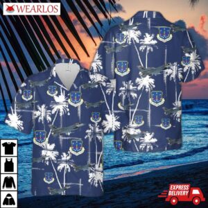 Us Air Force Wisconsin National Guard 115th Fighter Wing F-16 Fighting Falcon Hawaiian Shirt