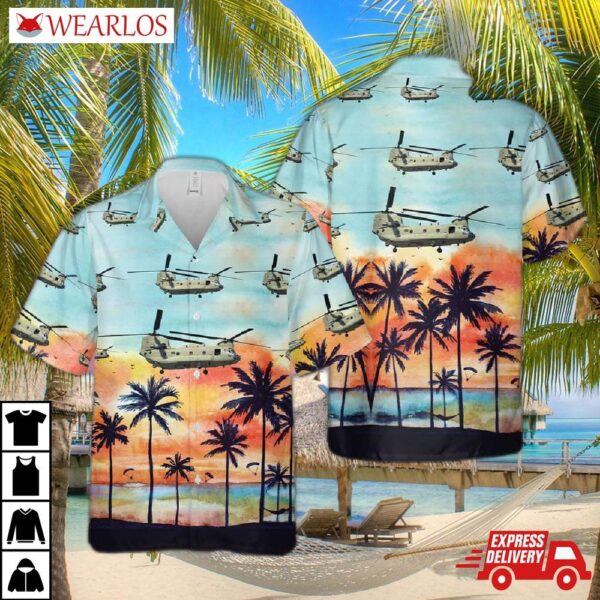 Us Army 101st Airborne Division Ch-47 Hawaiian Shirt