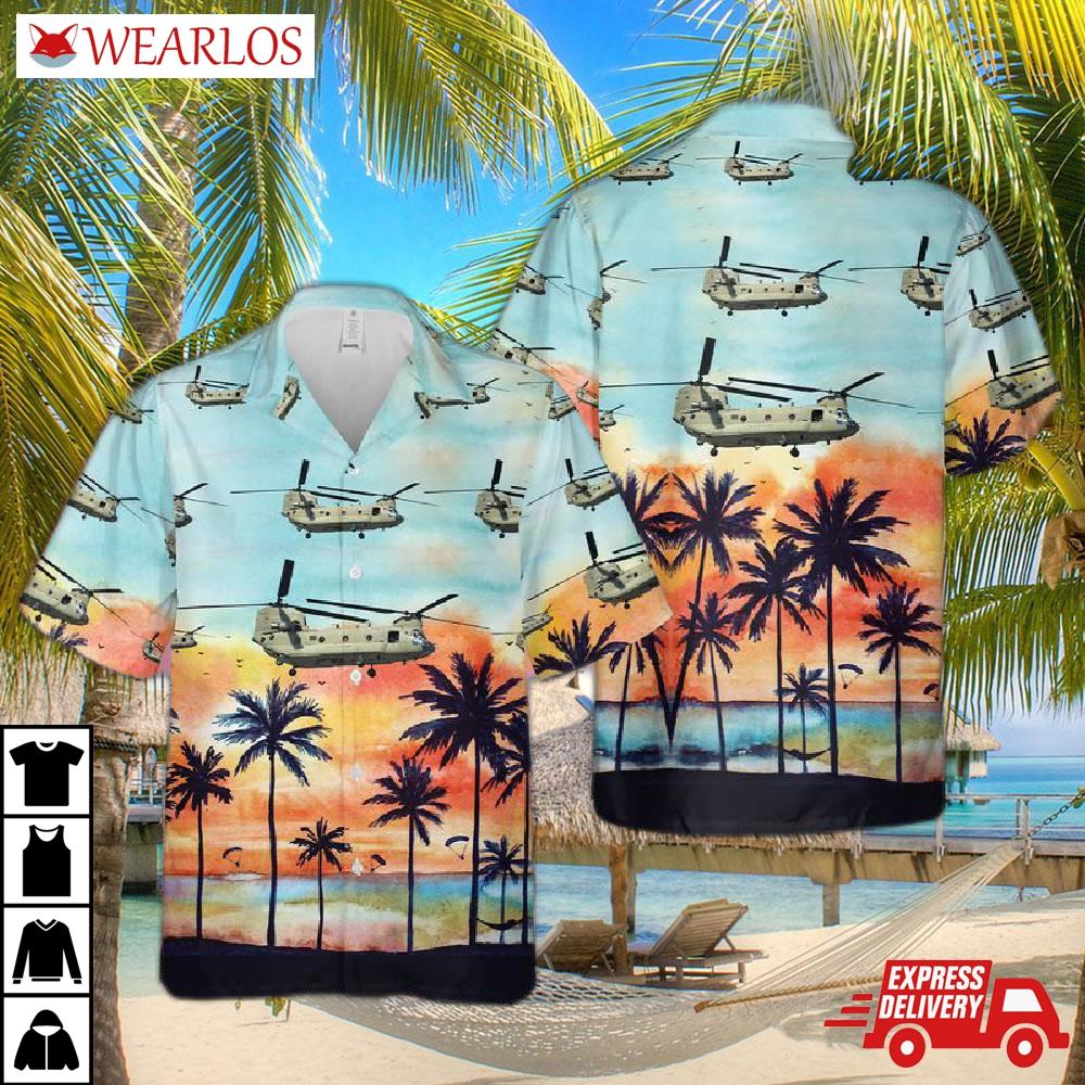 Us Army 101st Airborne Division Ch-47 Hawaiian Shirt