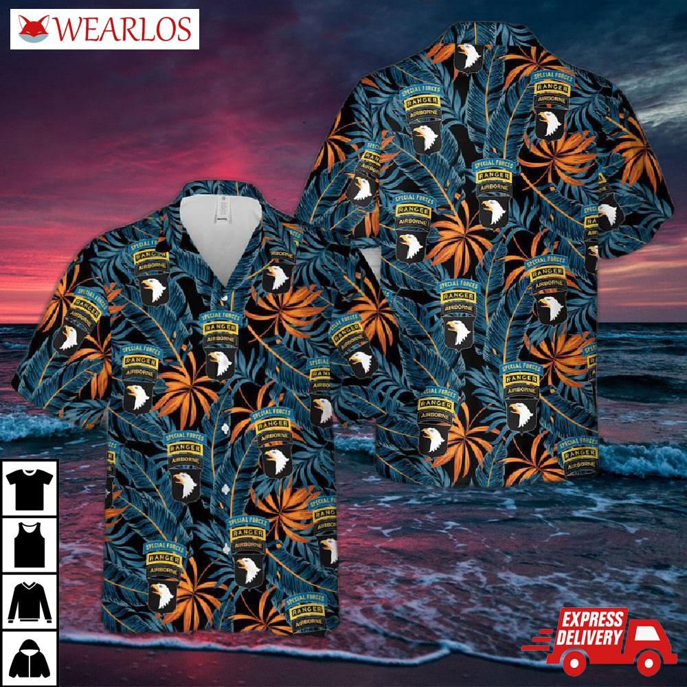 Us Army 101st Airborne Ranger Special Forces Hawaiian Shirt