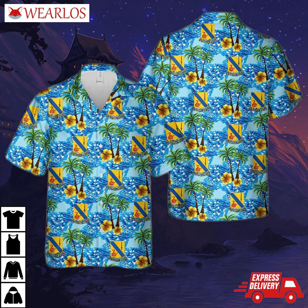 Us Army 14th Cavalry Regiment Hawaiian Shirt