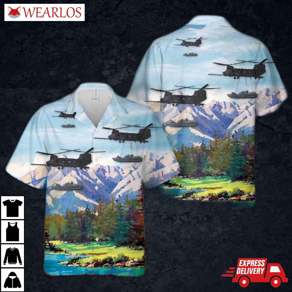 Us Army 160th Special Operations Aviation Regiment Mh-47g Hawaiian Shirt
