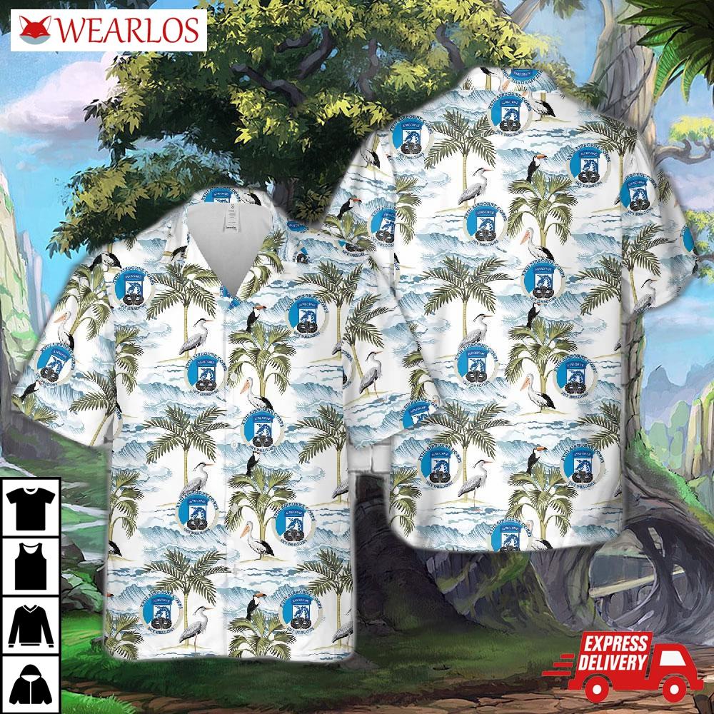 Us Army 18th Airborne Corps With Jump Wings Hawaiian Shirt