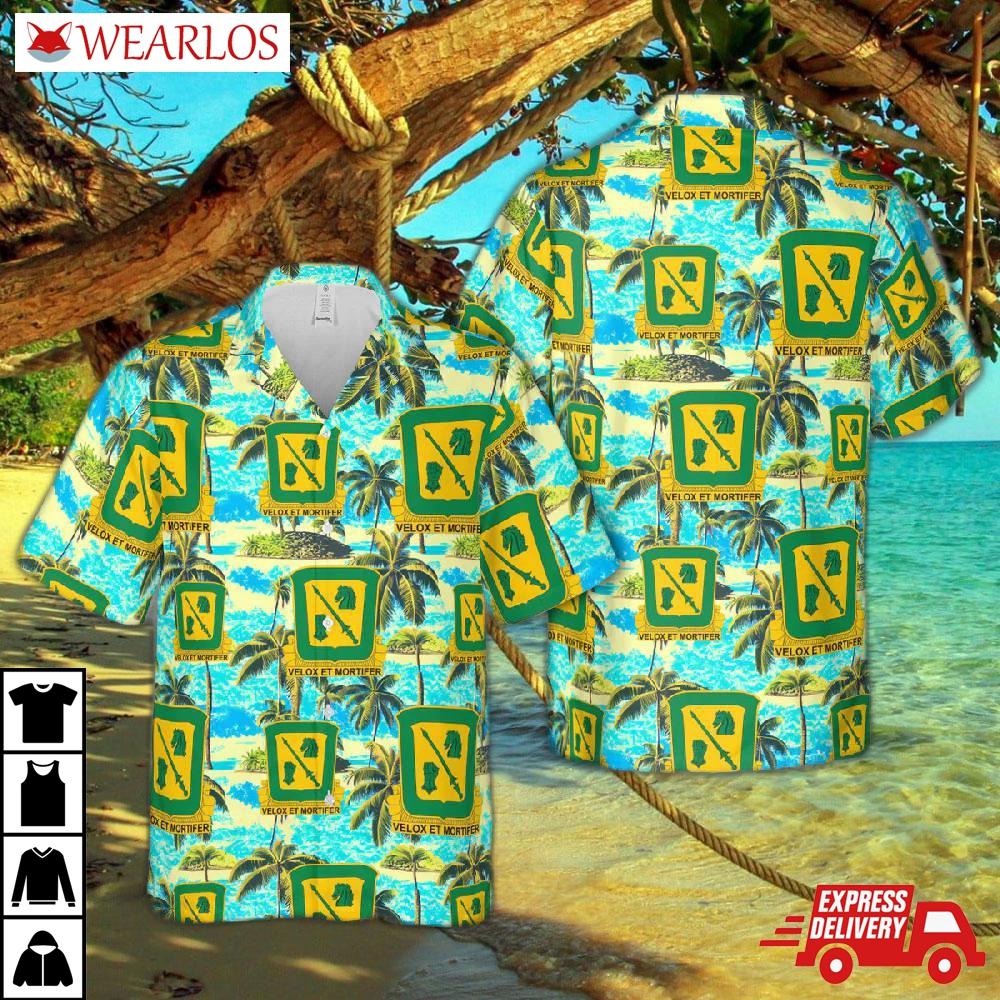 Us Army 18th Cavalry Regiment Hawaiian Shirt