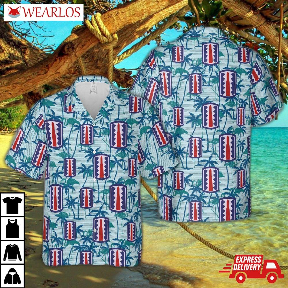 Us Army 197th Infantry Brigade Hawaiian Shirt
