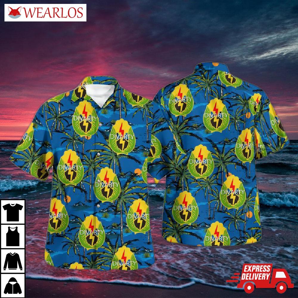 Us Army 25th Infantry Division Artillery Hawaiian Shirt