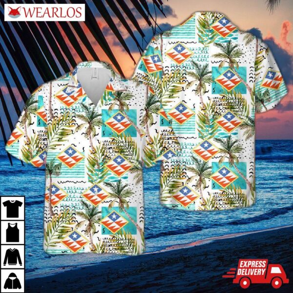 Us Army 261st Theater Tactical Signal Brigade Delaware National Guard Hawaiian Shirt