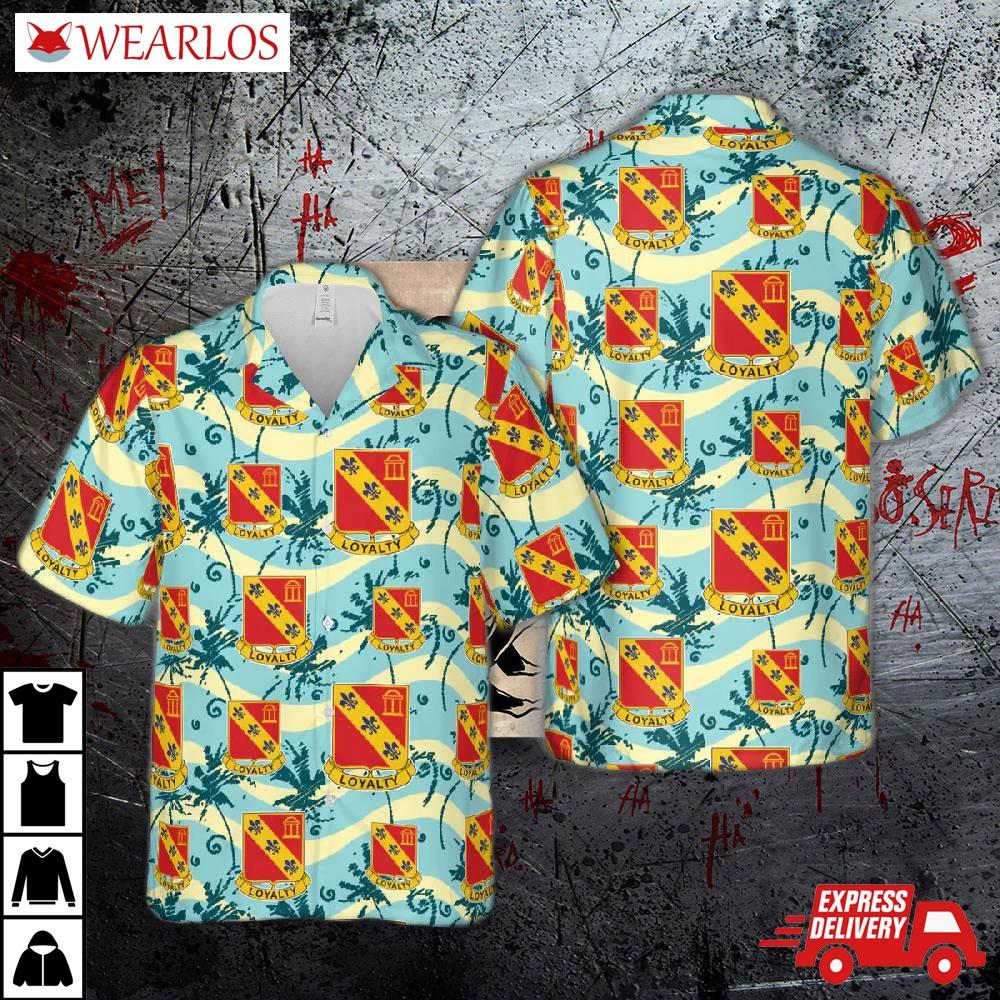 Us Army 319th Field Artillery Regiment Hawaiian Shirt