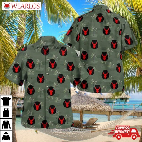 Us Army 34th Infantry Division "red Bull" Hawaiian Shirt