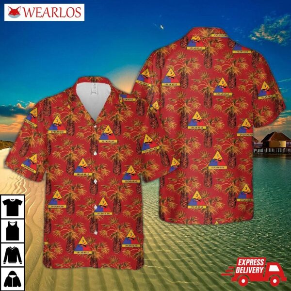 Us Army 3rd Armored Division "spearhead" Hawaiian Shirt