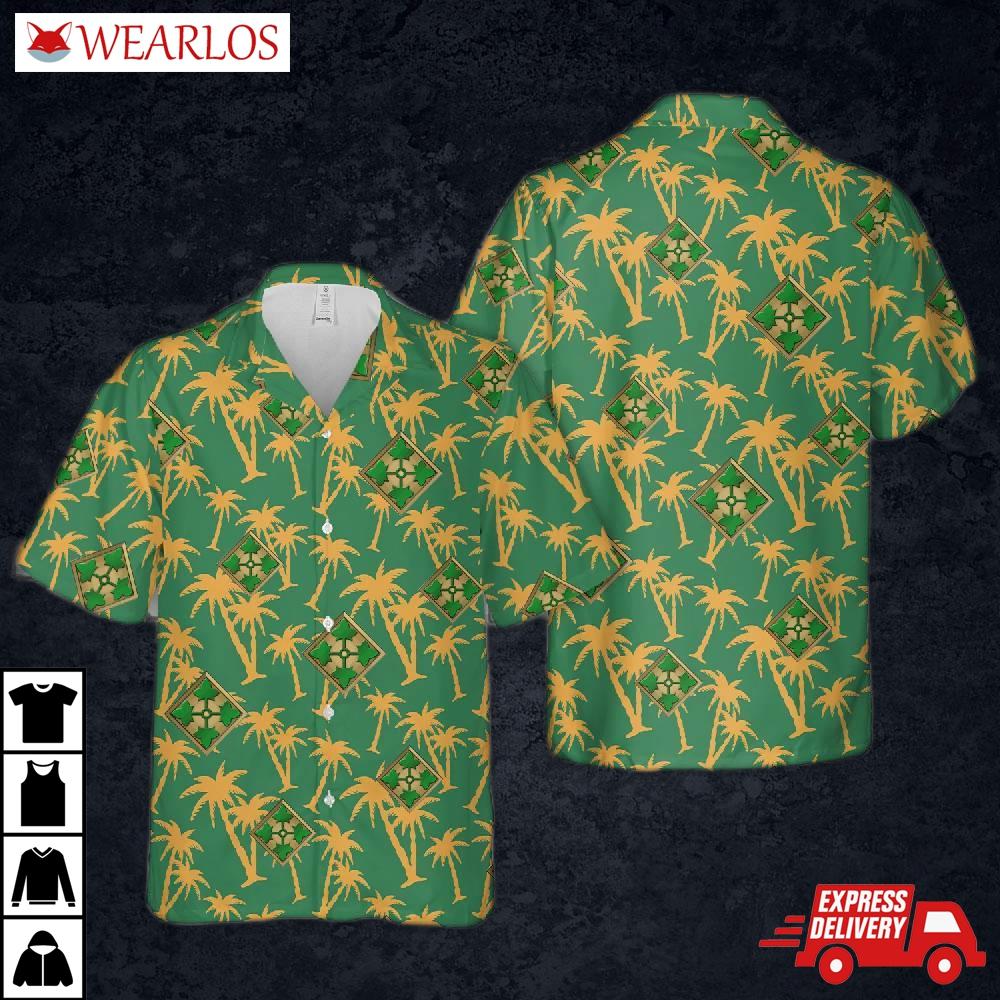 Us Army 4th Infantry (ivy) Division Hawaiian Shirt