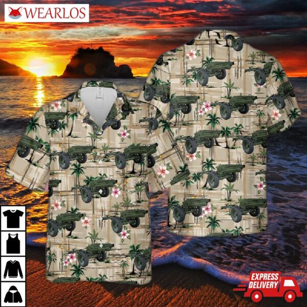 Us Army 75mm Pack Howitzer M1 (m116 Howitzer) Hawaiian Shirt