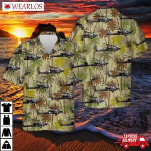 Us Army 82nd Airborne Division 17th Cavalry Regiment Ah-64d Apache Hawaiian Shirt