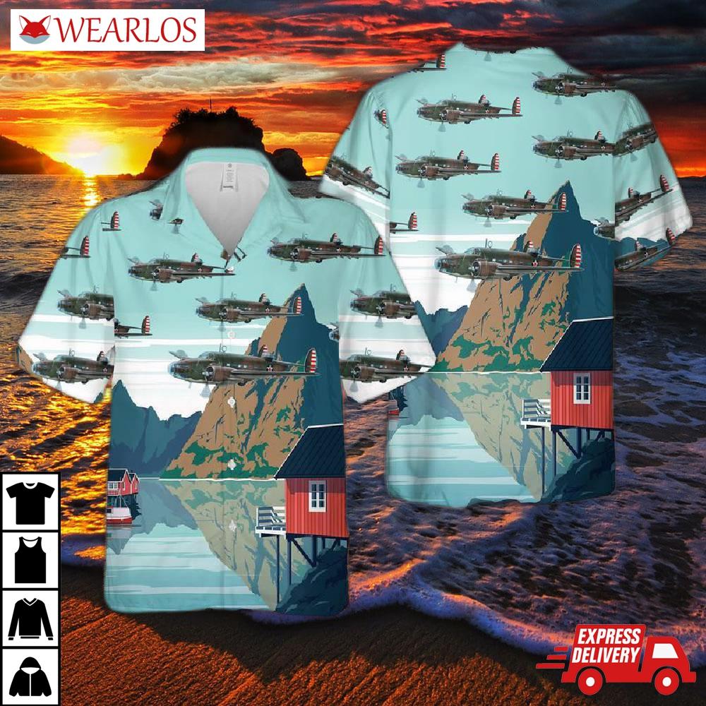 Us Army A-29/pbo-1 Hudson Hawaiian Shirt