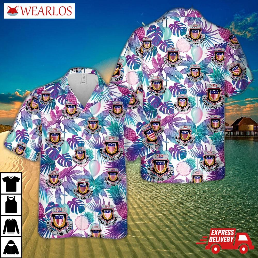 Us Army Adjutant Generals Corps Regimental Crest Hawaiian Shirt
