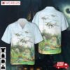Us Army Air Corps Lockheed P-38 Lightning "down Beat" World War Ii American Fighter Aircraft Hawaiian Shirt