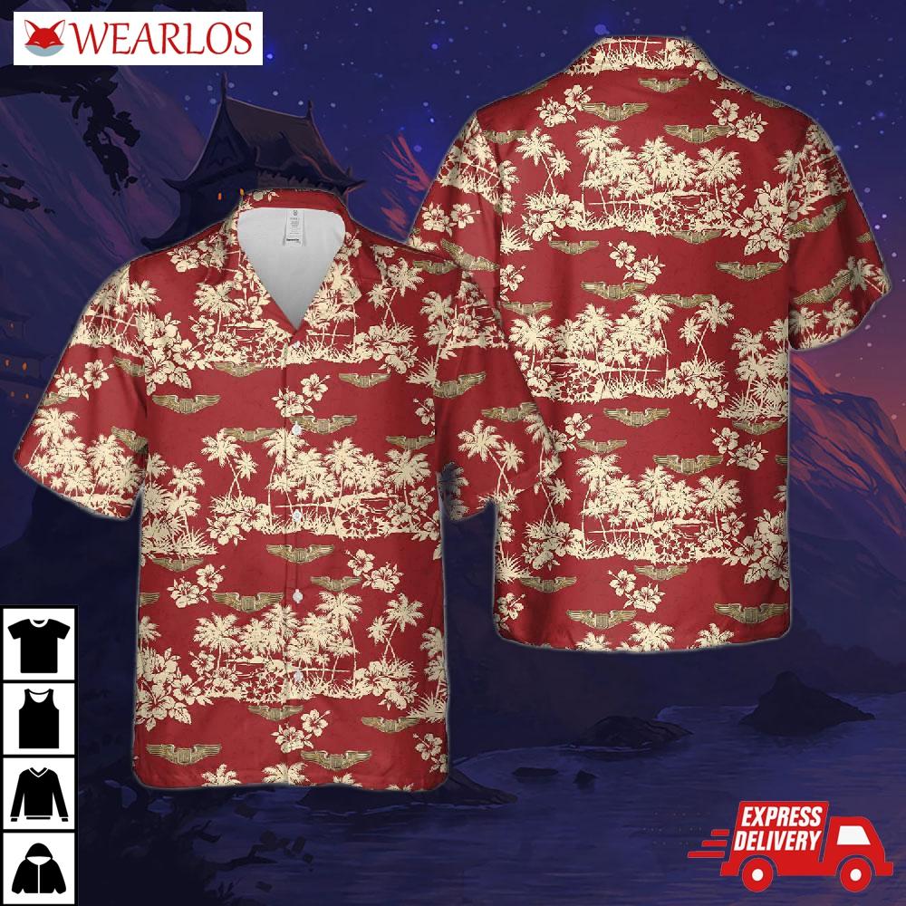 Us Army Air Forces Usaaf Liaison Pilot Wing In Wwii Hawaiian Shirt