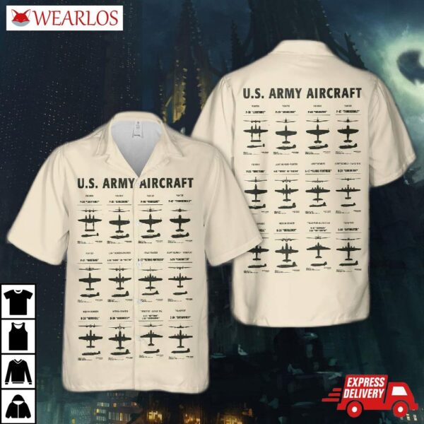 Us Army Aircraft Hawaiian Shirt