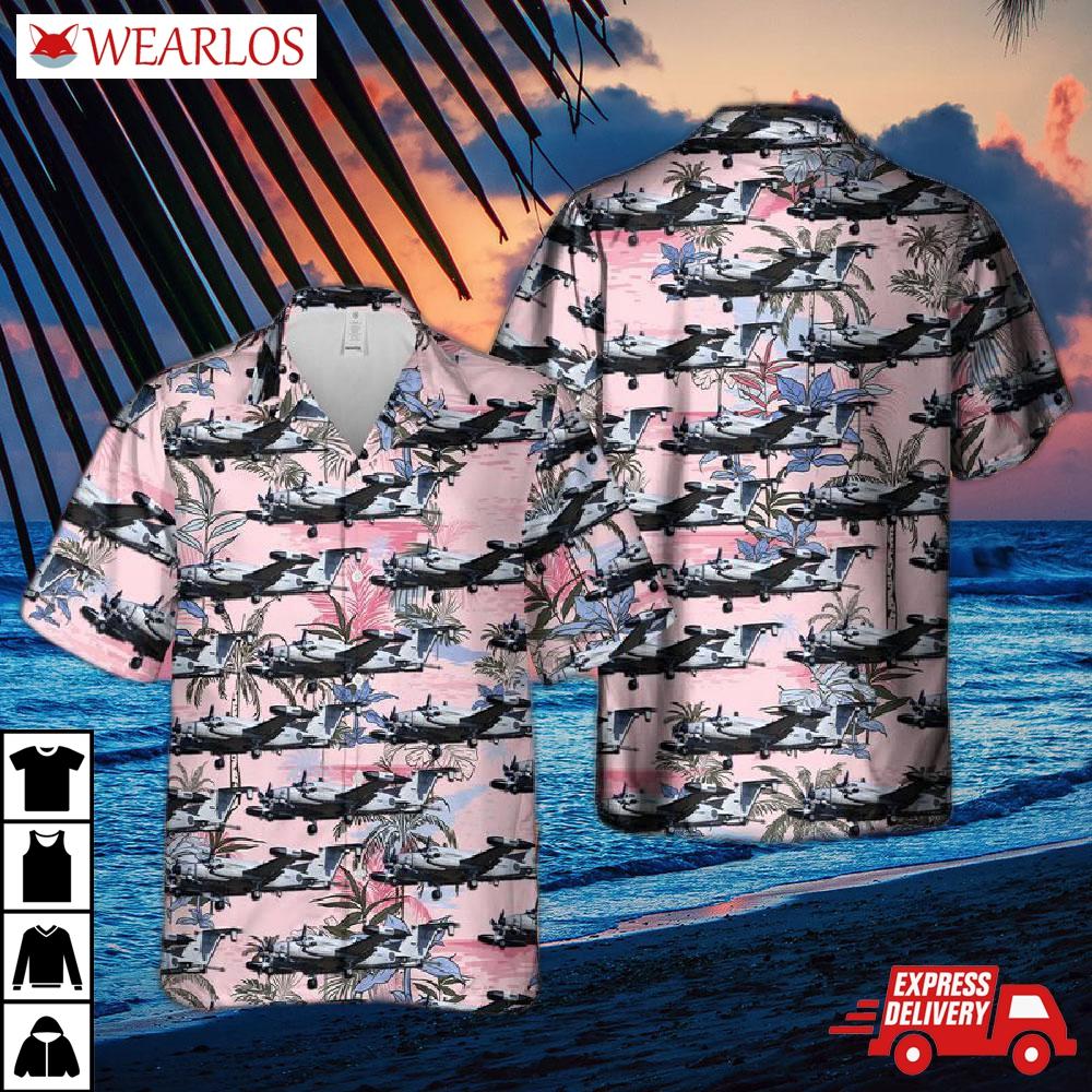 Us Army Beech Rc-12x Huron (a200ct) Hawaiian Shirt