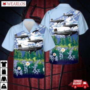 Us Army Beechcraft 65 Queen Air Hawaiian Shirt