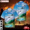 Us Army Beechcraft C-12u-3 Huron Hawaiian Shirt