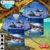 Us Army Bell Ah-1f Huey Cobra Attack Helicopter Hawaiian Shirt