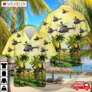 Us Army Bell Oh-58 Kiowa Hawaiian Shirt
