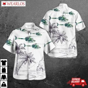 Us Army Bell Oh-58 Kiowa Hawaiian Shirt